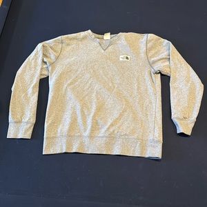 Gray North Face Crewneck.